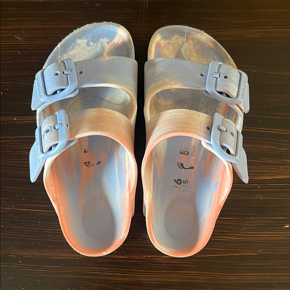 Kids Birkenstock Arizona Waterproof Slide - Tie Die